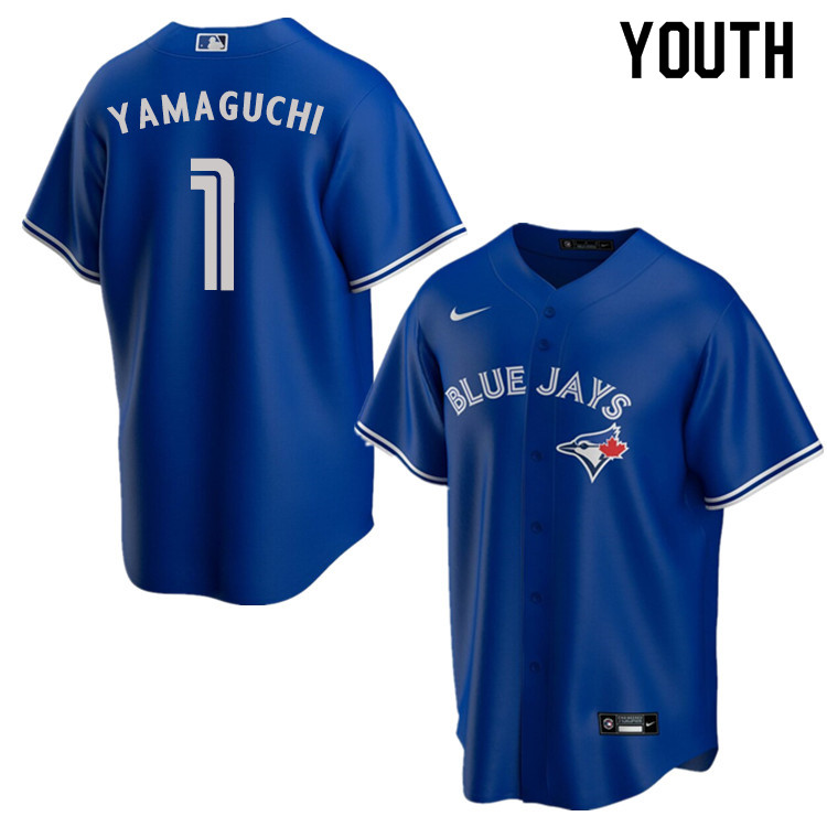 Nike Youth #1 Shun Yamaguchi Toronto Blue Jays Baseball Jerseys Sale-Blue